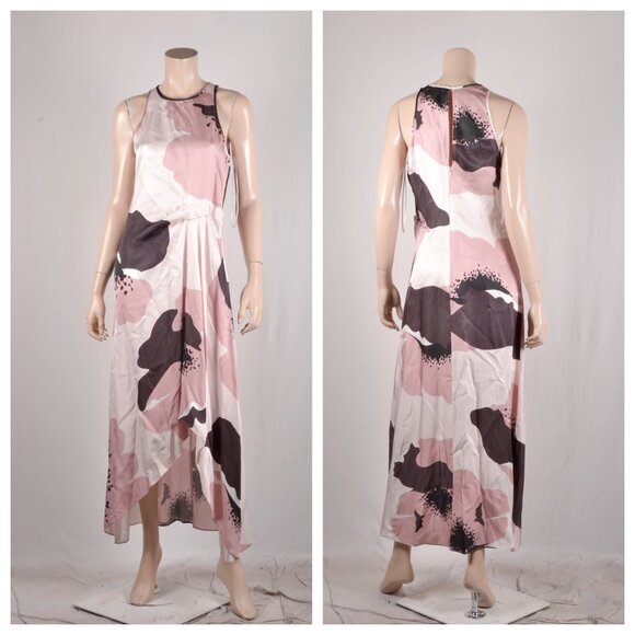 Reiss Michalie Floral Satin Midi Dress - Picture 2 of 2